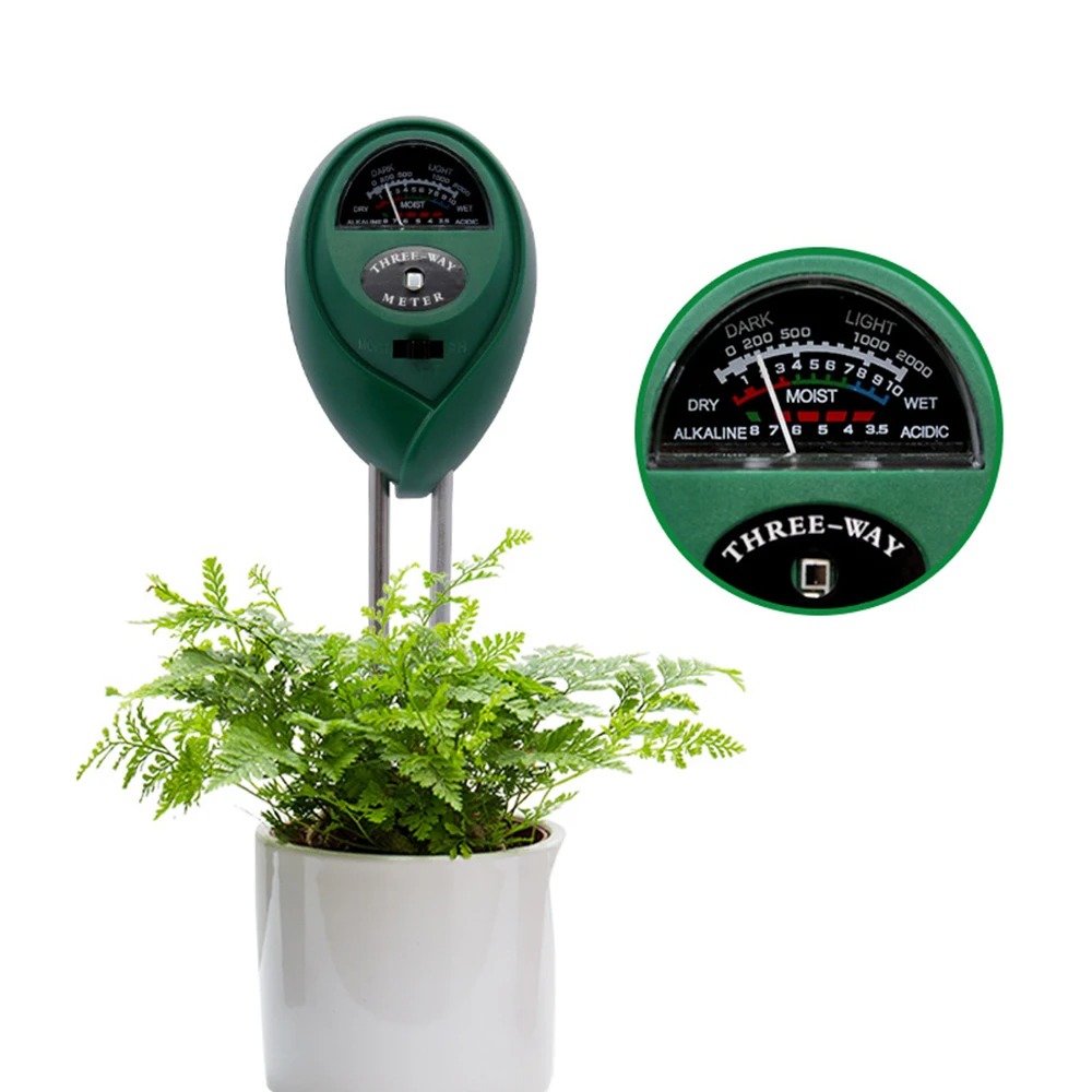 Soil Ph Meter 3 In 1 Moisture Sunlight - Testeur de pH du sol 3