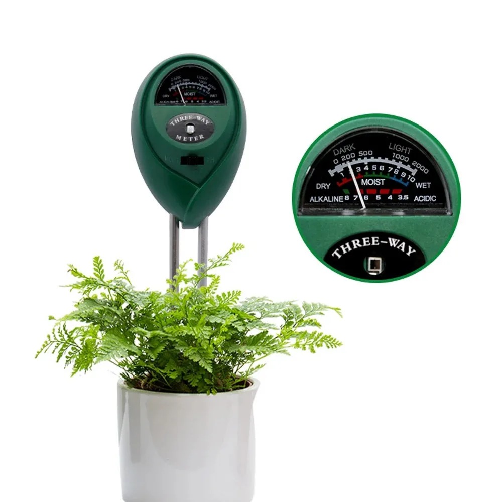 Soil Ph Meter 3 In 1 Moisture Sunlight - Testeur de pH du sol 3