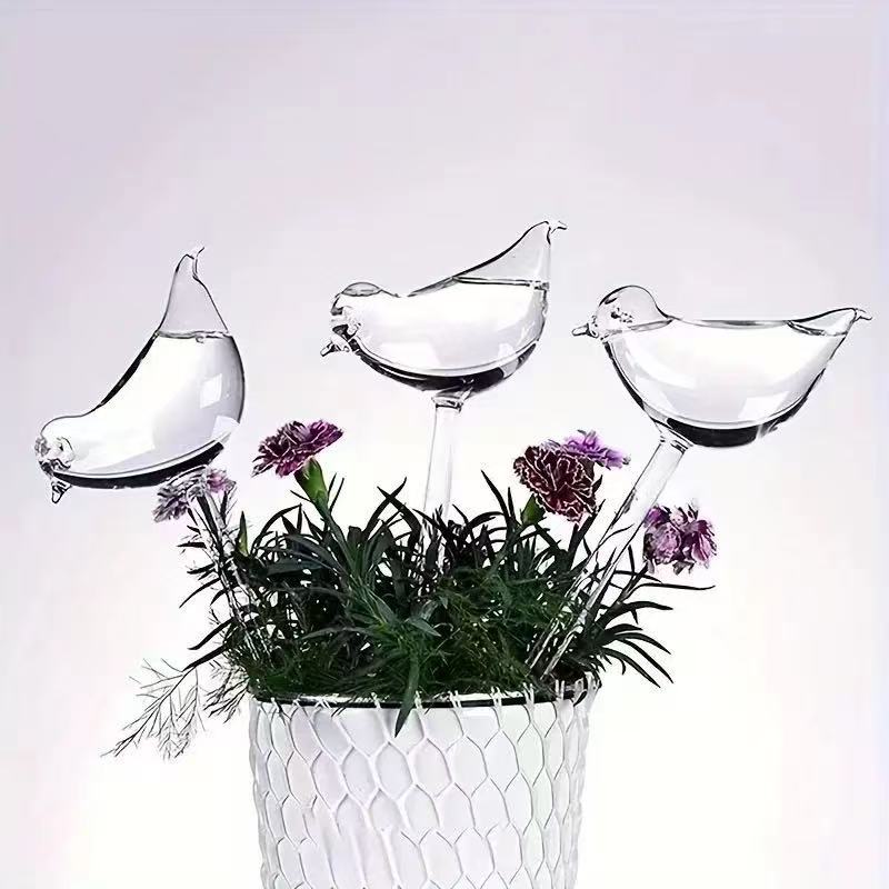 Automatic Plant Watering Spikes Drip Kit - Arroseur automatique pour plantes, aspect verre,
