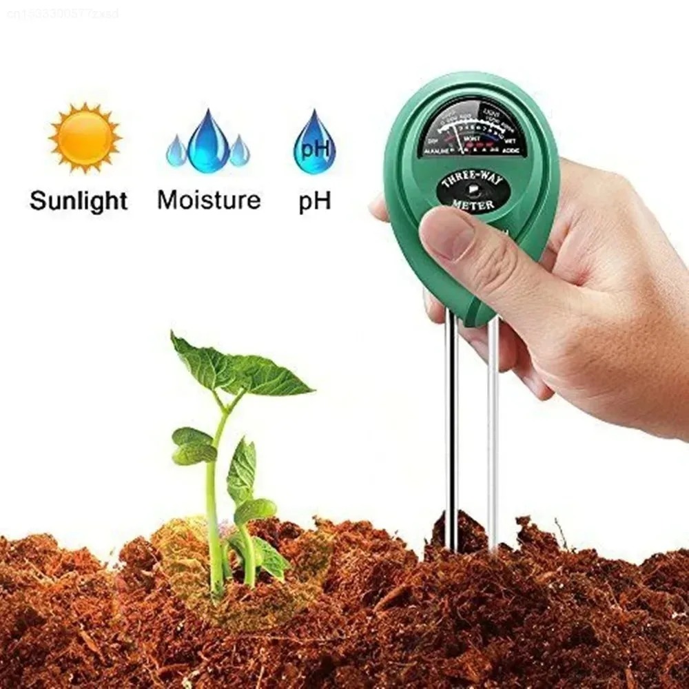 Soil Ph Meter 3 In 1 Moisture Sunlight - Testeur de pH du sol 3