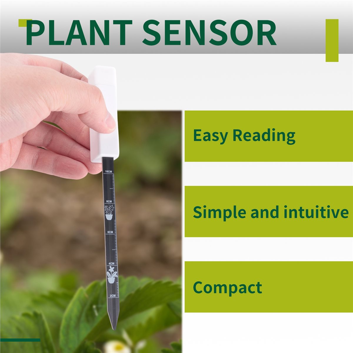 Smart Plant Sensor Soil Moisture Meter - Humidimètre de sol Y17A, humidimètre pour