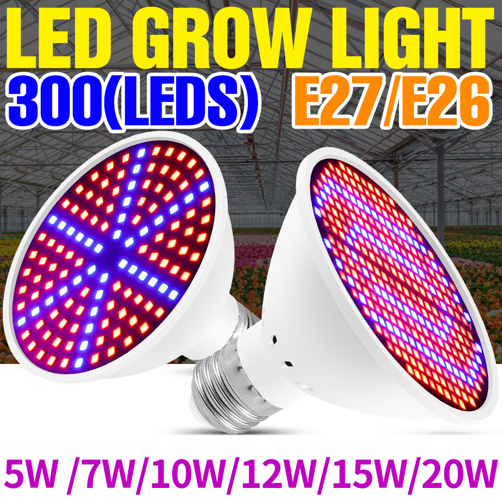 Plant Grow Light Full Spectrum Clip On - Lampe de croissance LED à spectre