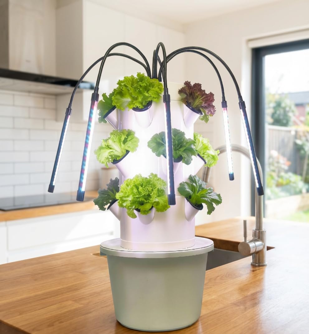 Indoor Herb Garden Grow Light Smart Kit - Système de culture hydroponique vertical |
