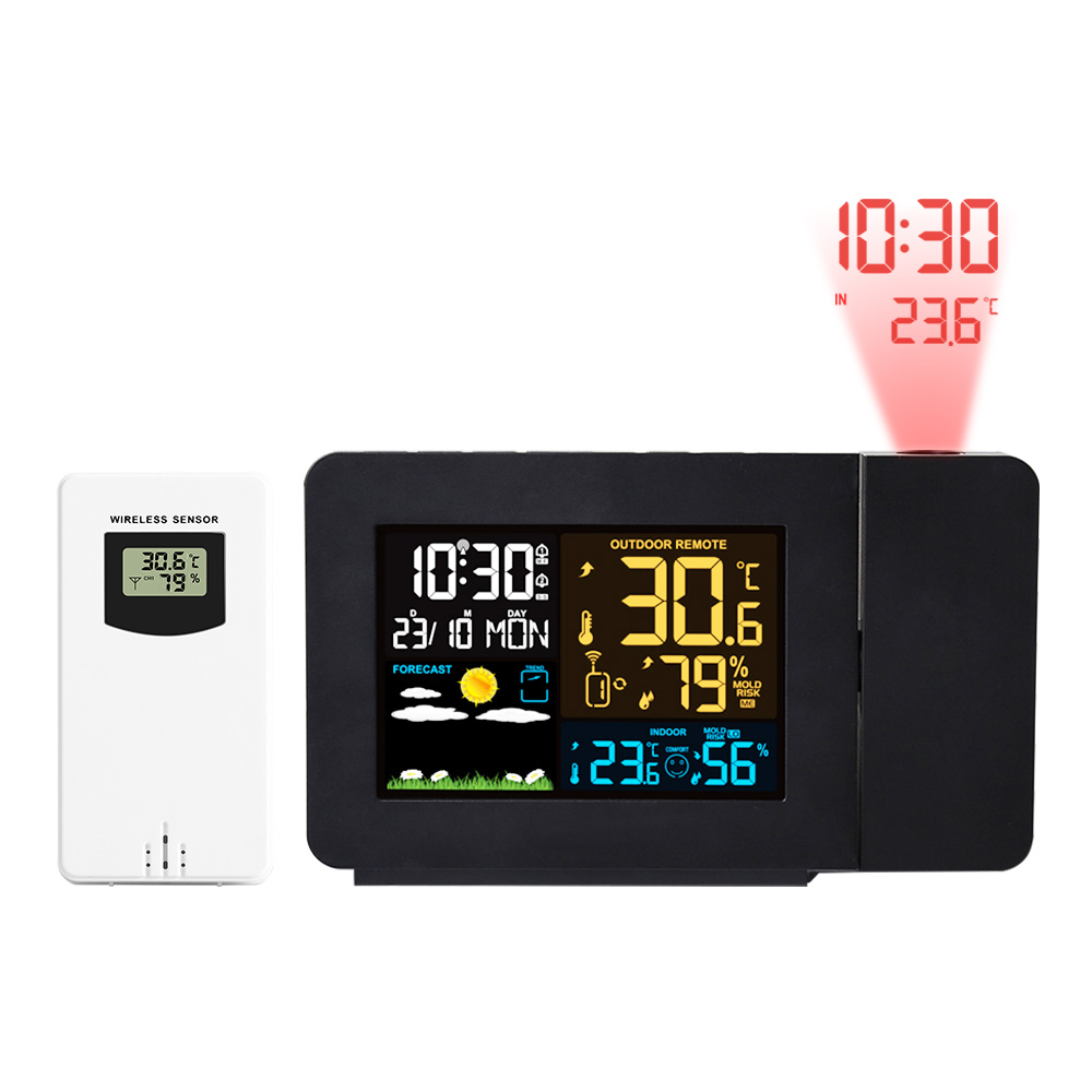 Wireless Weather Station Indoor Outdoor - Station météo FanJu avec capteur sans