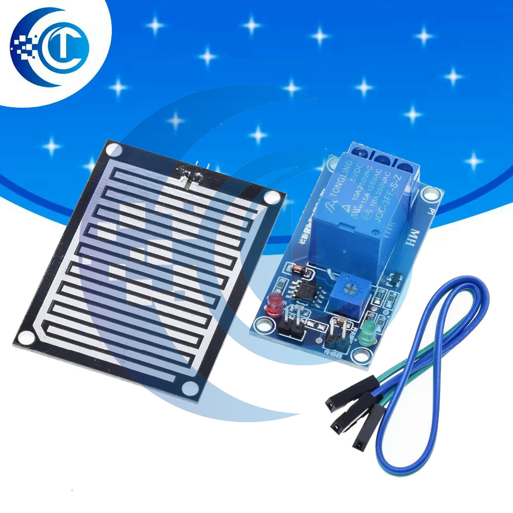 Soil Moisture Sensor Relay Module Arduino - Kit de capteur de pluie EGBO