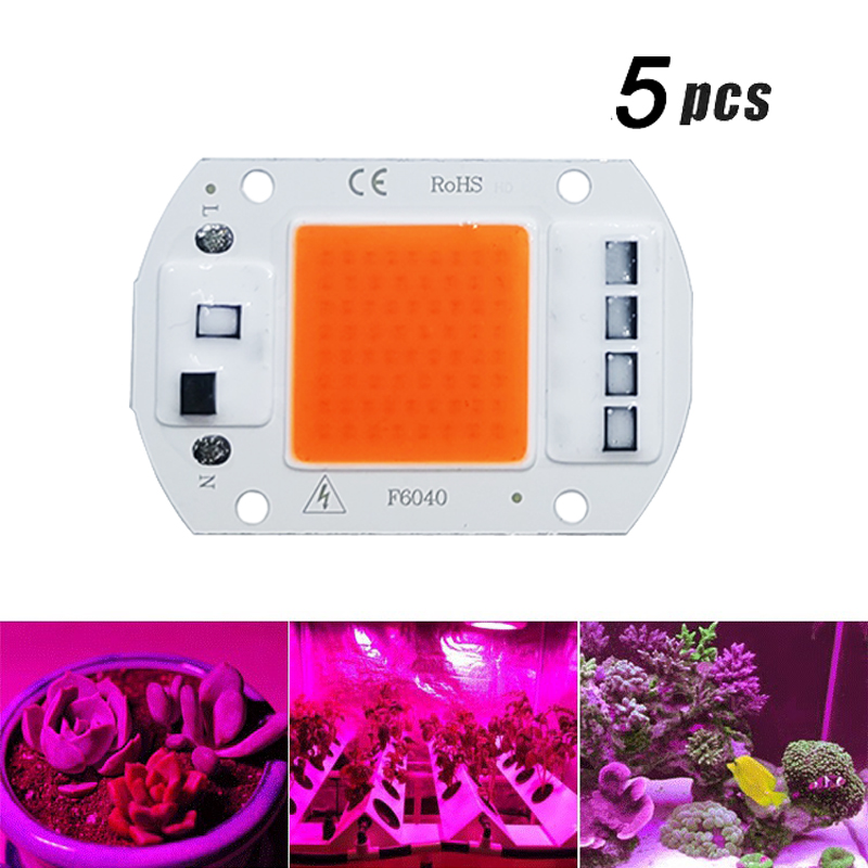 Plant Grow Light Full Spectrum Clip On - 5 pièces LED élèvent la puce