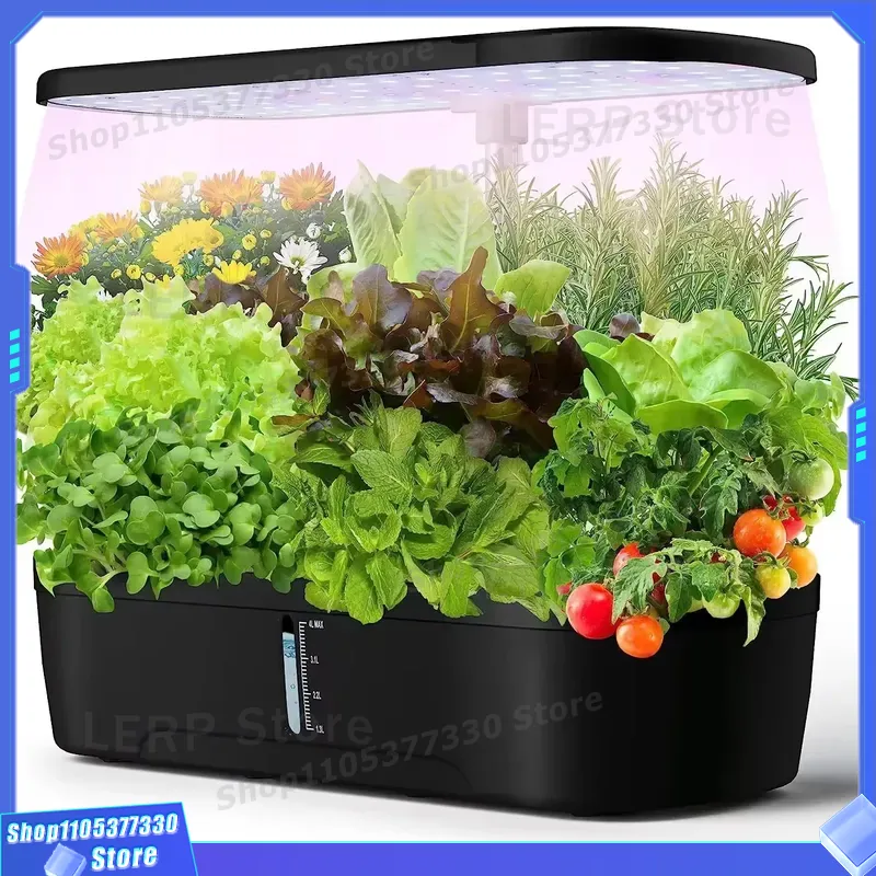Indoor Herb Garden Grow Light Smart Kit - Système de culture hydroponique intelligent, kit