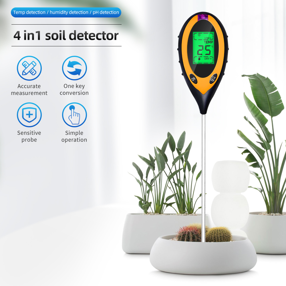 Soil Ph Meter 3 In 1 Moisture Sunlight - Testeur de sol PH mètre de