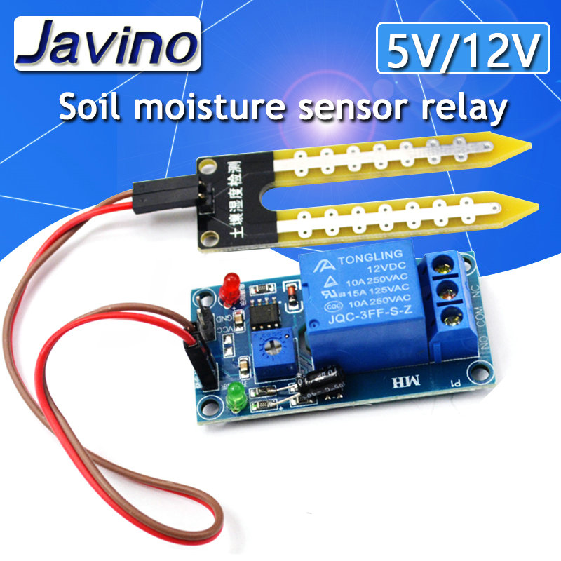 Soil Moisture Sensor Relay Module Arduino - Capteur Itif d'Humidité du Sol pour