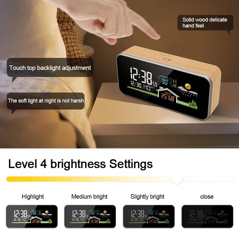 Wireless Weather Station Indoor Outdoor - Station météo sans fil, réveil en