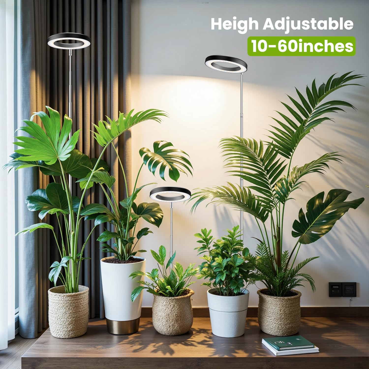 Plant Grow Light Full Spectrum Clip On - Lampe de culture LED réglable pour