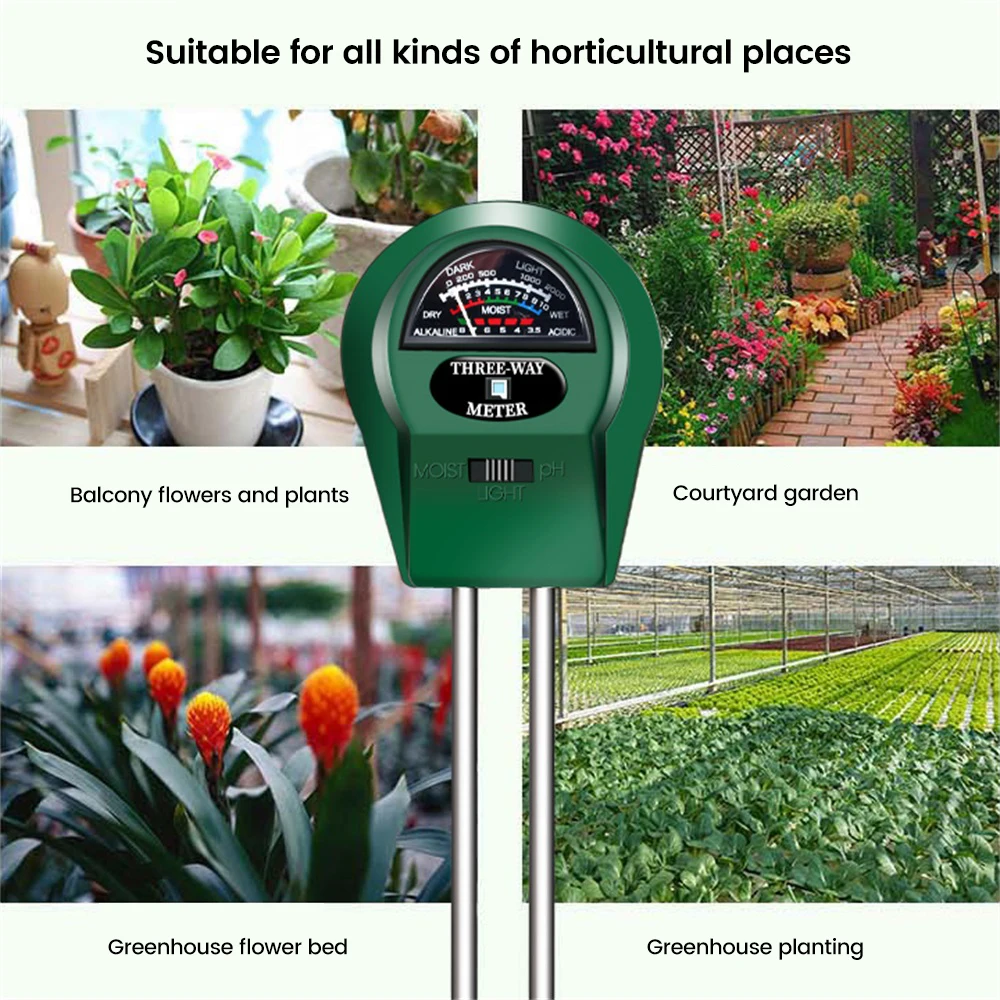 Testeur de sol 3 en 1 : humidi - Soil Ph Meter 3 In 1 Moisture Sunlight avis et prix
