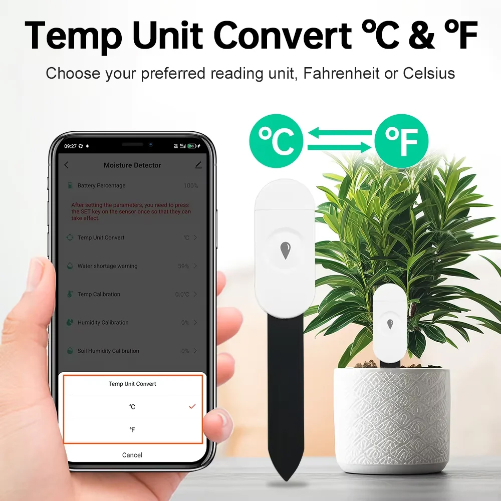 Zigbee capteur d'humidité du s - Tuya Zigbee Soil Moisture Temperature Sensor avis et prix