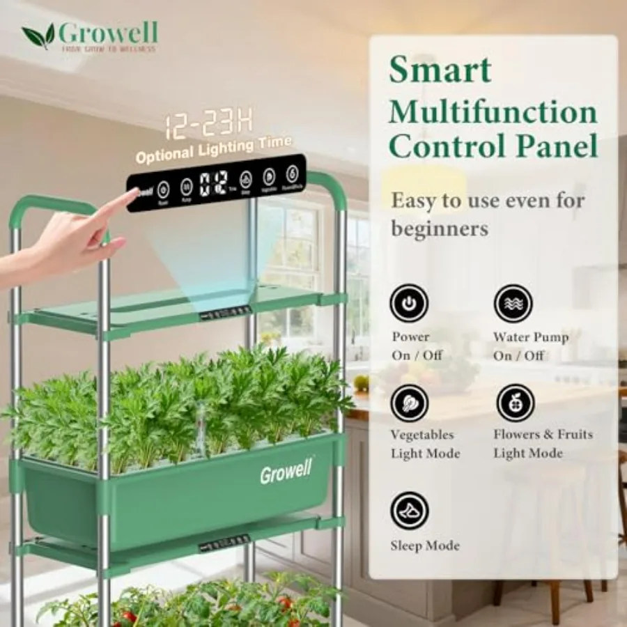 Kit de culture hydroponique po - Indoor Herb Garden Grow Light Smart Kit avis et prix