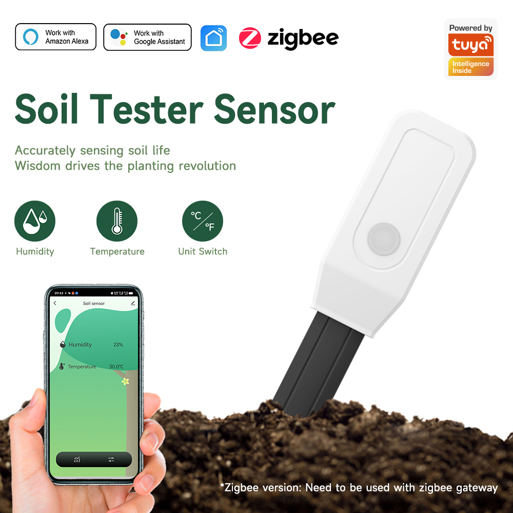 Capteur intelligent de test de - Tuya Zigbee Soil Moisture Temperature Sensor avis et prix