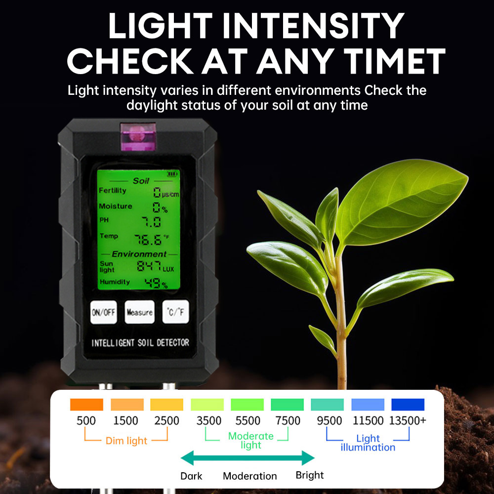 Testeur de sol 6-en-1 : Détect - Soil Ph Meter 3 In 1 Moisture Sunlight avis et prix