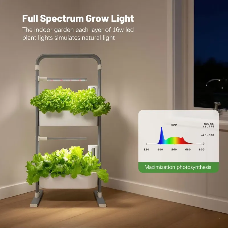 Kit de jardin hydroponique int - Indoor Herb Garden Grow Light Smart Kit avis et prix