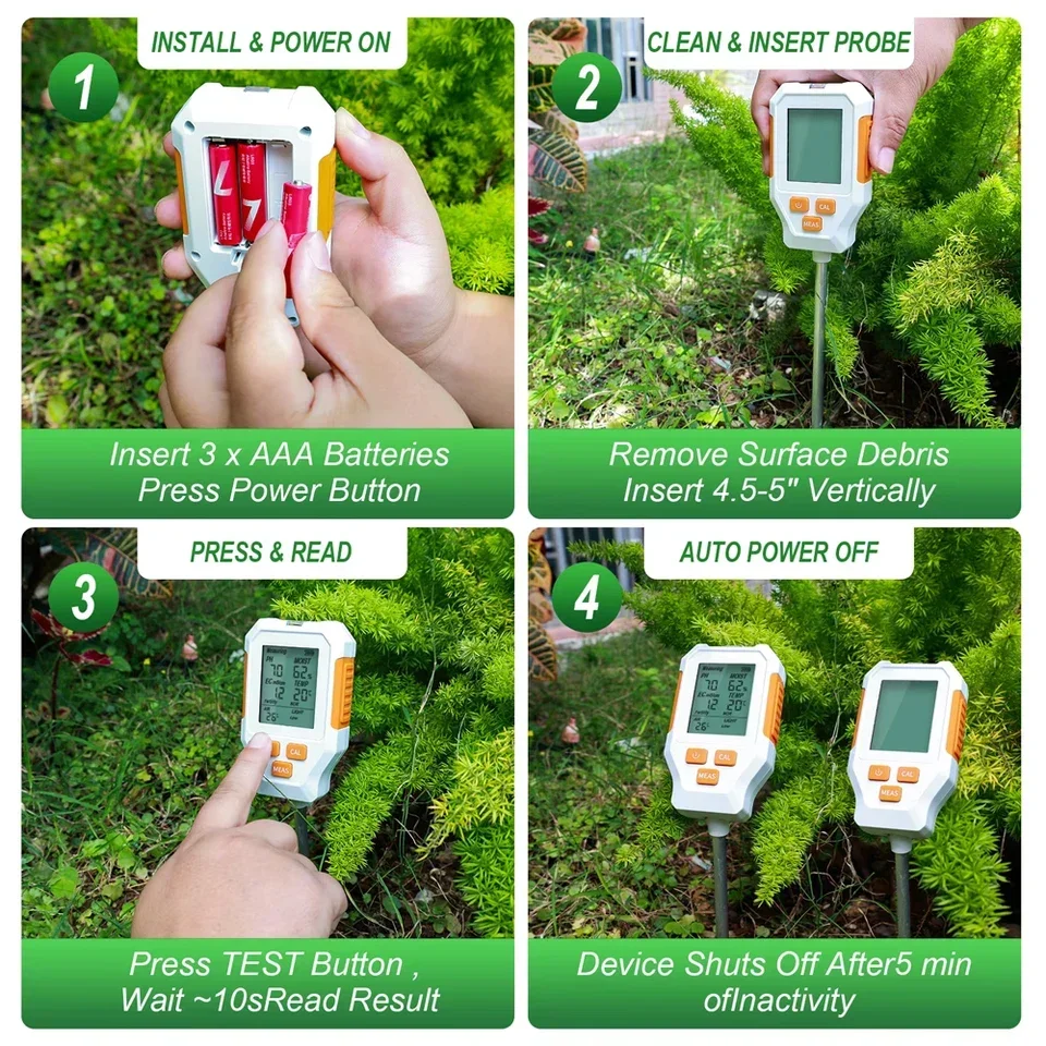 Testeur de sol multifonction 3 - Soil Ph Meter 3 In 1 Moisture Sunlight avis et prix