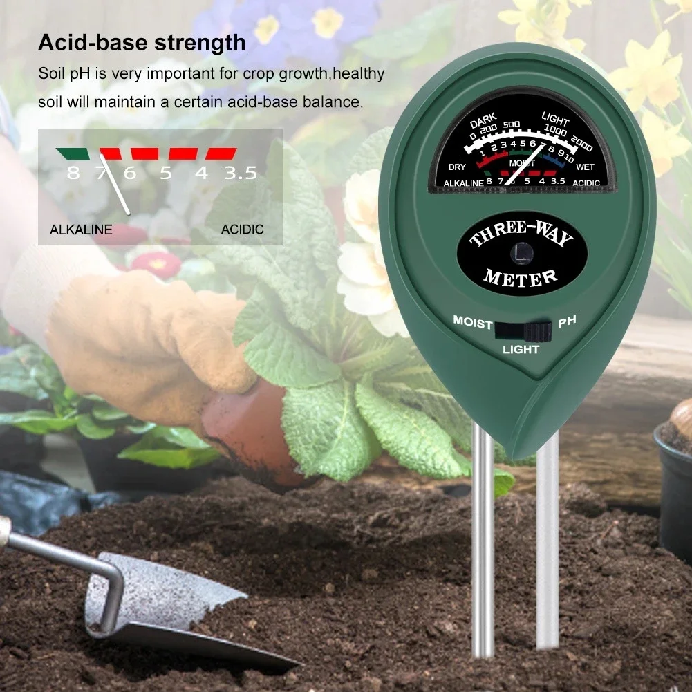 Testeur de PH fleurs de jardin - Soil Ph Meter 3 In 1 Moisture Sunlight avis et prix