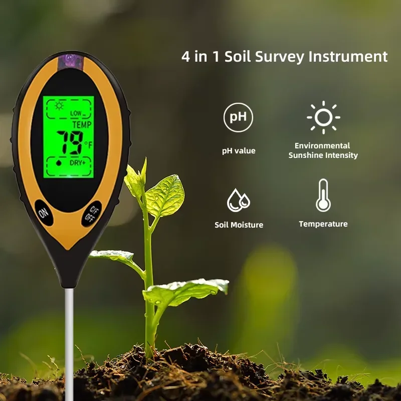 Testeur de PH du sol 3/4/en 1, - Soil Ph Meter 3 In 1 Moisture Sunlight avis et prix