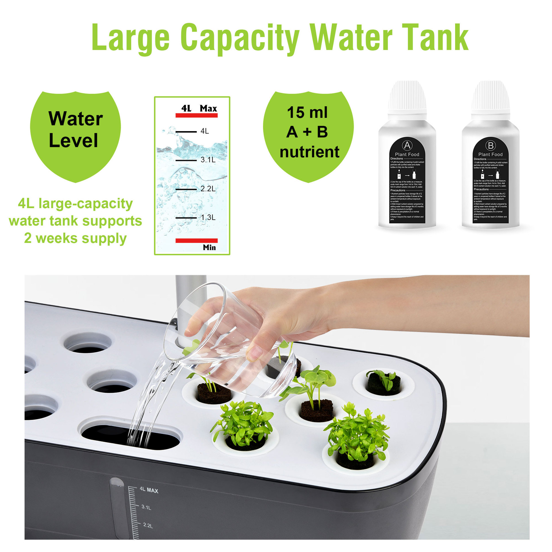 Système de culture hydroponiqu - Indoor Herb Garden Grow Light Smart Kit avis et prix