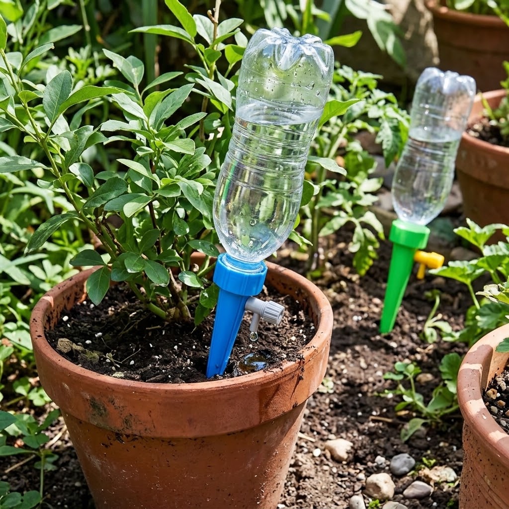 Système d'irrigation goutte à  - Automatic Plant Watering Spikes Drip Kit avis et prix
