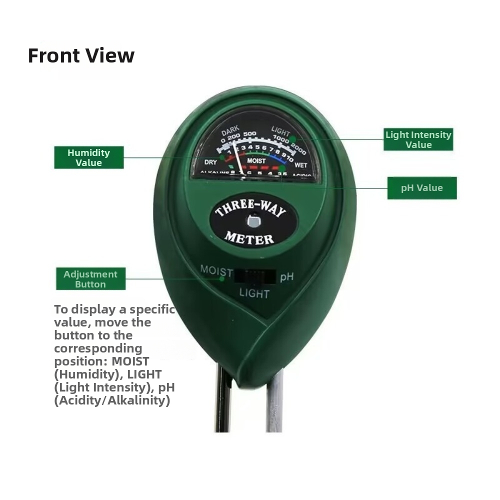 Testeur de pH du sol 3 en 1, c - Soil Ph Meter 3 In 1 Moisture Sunlight avis et prix
