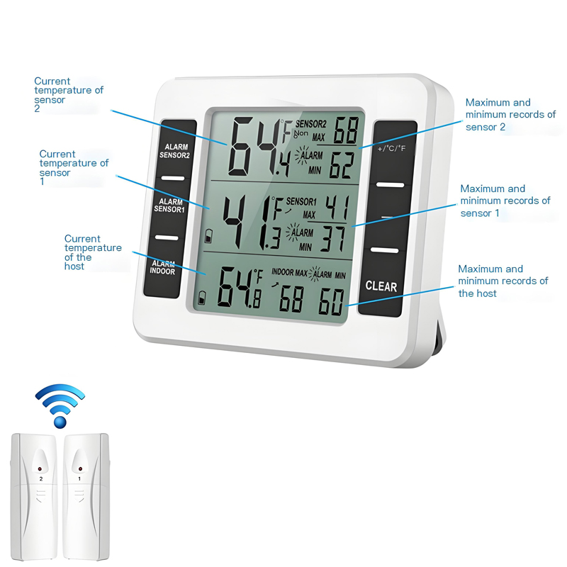 Station météo numérique sans f - Wireless Weather Station Indoor Outdoor avis et prix