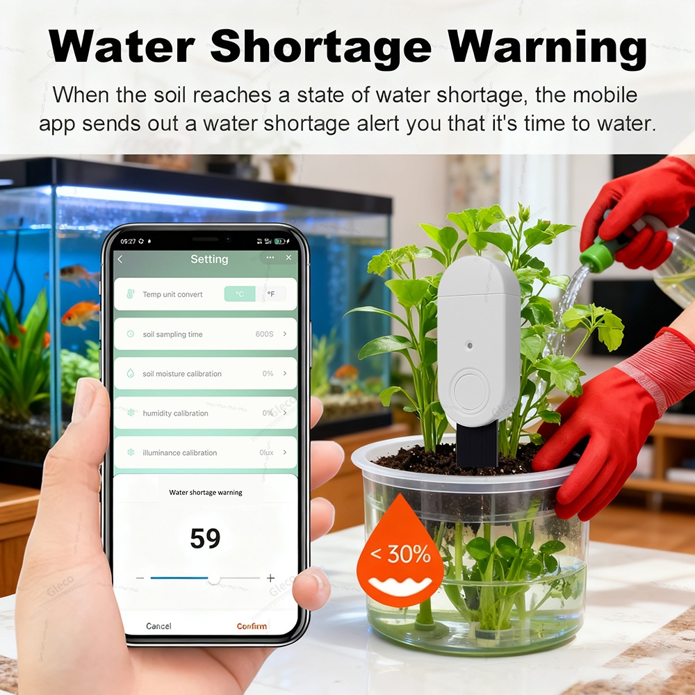 Capteur d'humidité et de tempé - Tuya Zigbee Soil Moisture Temperature Sensor avis et prix