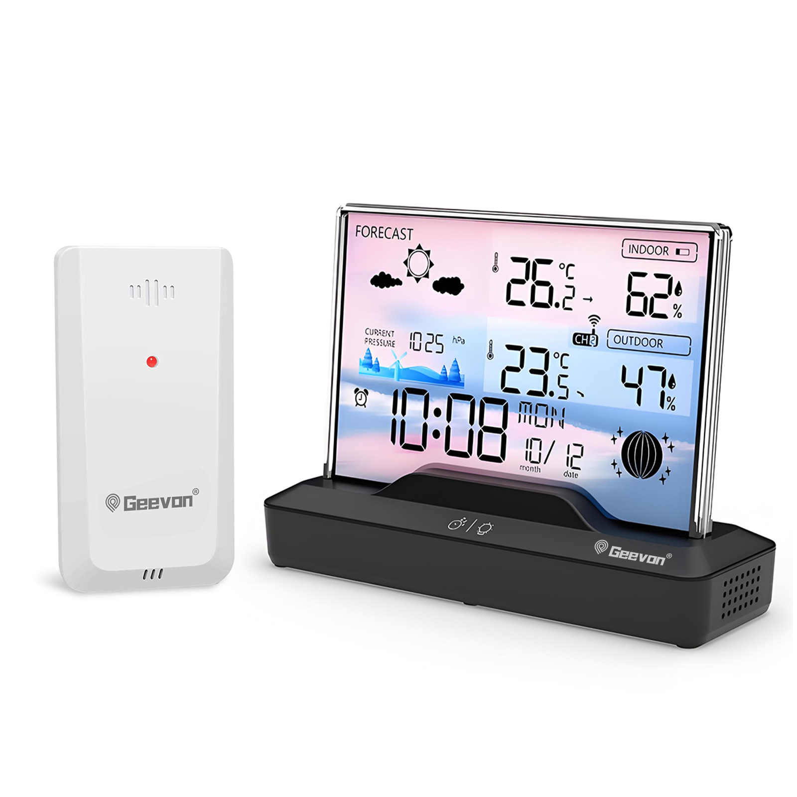 Station météo sans fil Geevon, - Wireless Weather Station Indoor Outdoor avis et prix