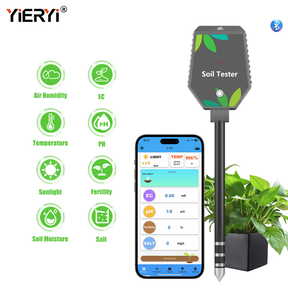 Ph-mètre de sol professionnel  - Bluetooth Soil Tester Fertility Light Ec avis et prix