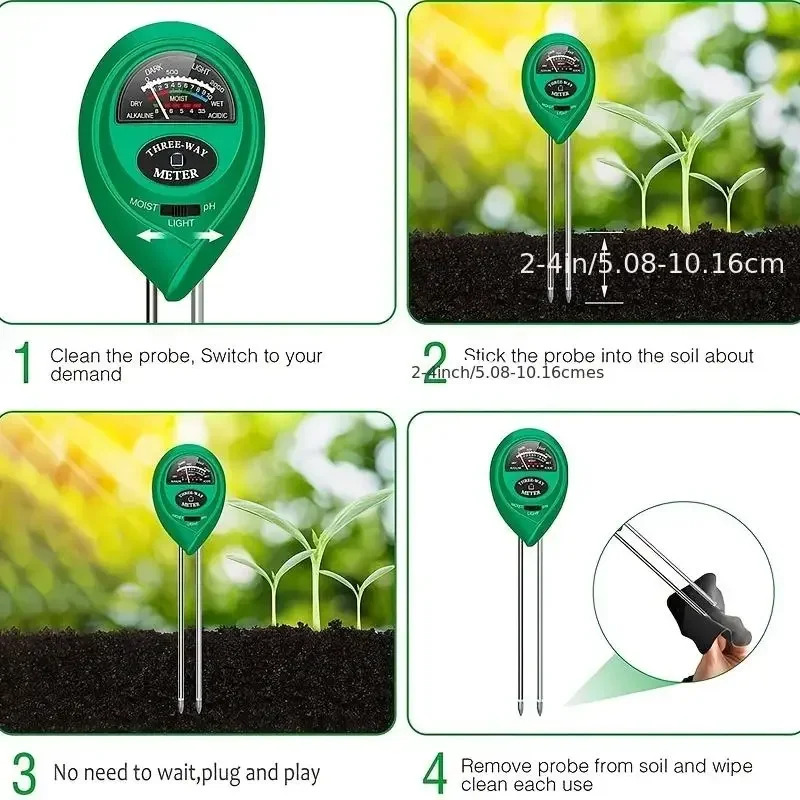3 en 1 humidité lumière du sol - Soil Ph Meter 3 In 1 Moisture Sunlight avis et prix