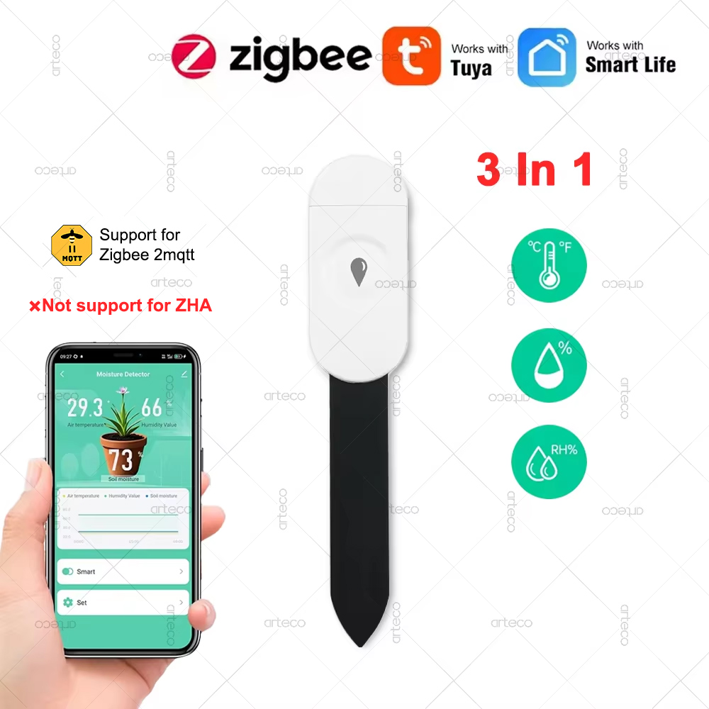 Tuya Zigbee – détecteur intell - Tuya Zigbee Soil Moisture Temperature Sensor avis et prix