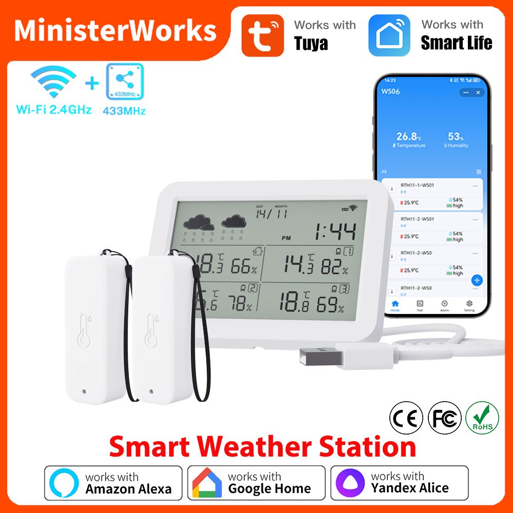 Tuya – Station météo WiFi RF43 - Wireless Weather Station Indoor Outdoor avis et prix