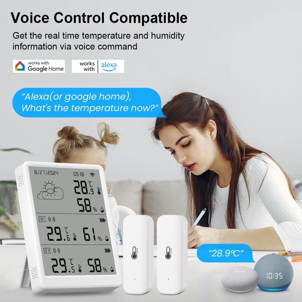 SMATRUL Tuya WiFi capteur de t - Wireless Weather Station Indoor Outdoor avis et prix