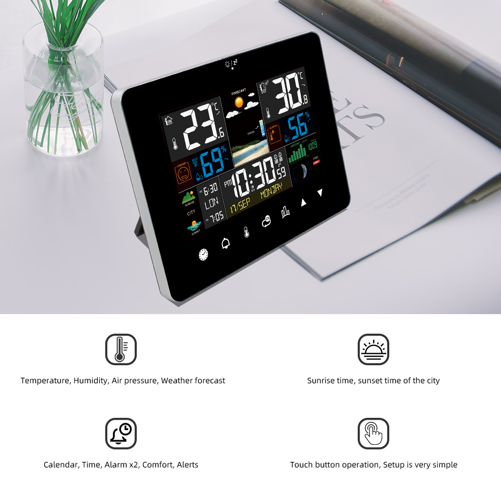 Station météo multifonctionnel - Wireless Weather Station Indoor Outdoor avis et prix