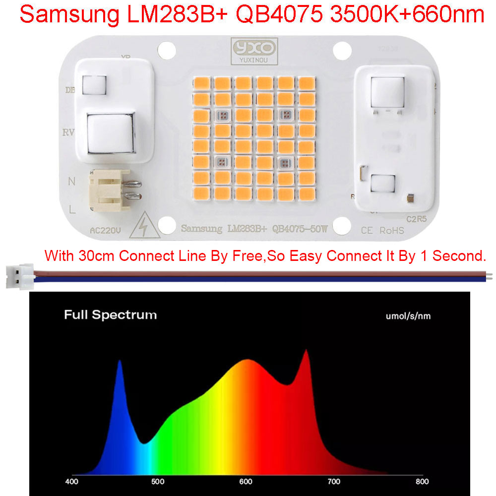 Puce LED Quantum pour culture  - Plant Grow Light Full Spectrum Clip On avis et prix